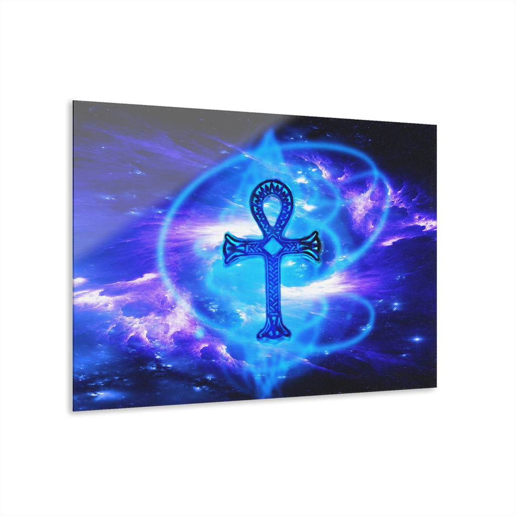 Amethyst Sapphire Ankh Dreams Acrylic Prints (French Cleat Hanging)