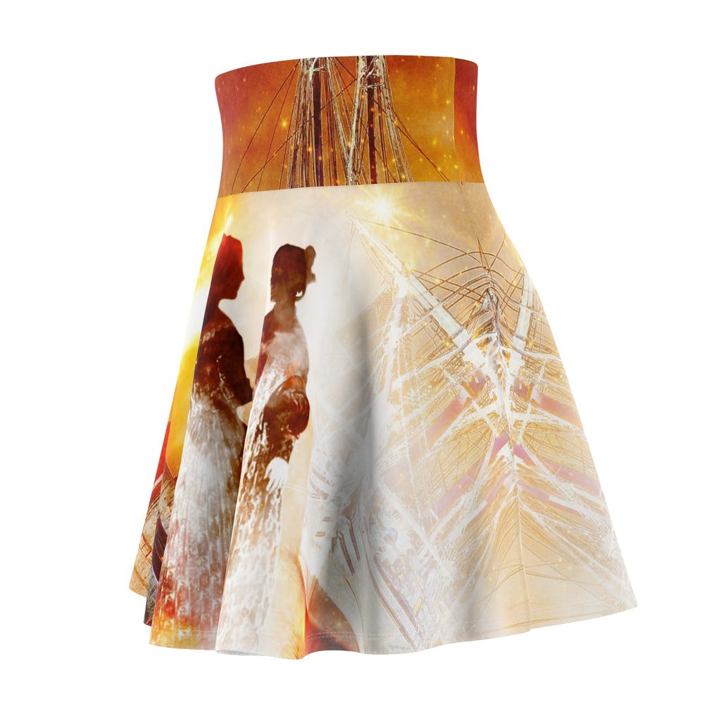 Samhain Eve Salem Harbor Dreams Women's Skater Skirt