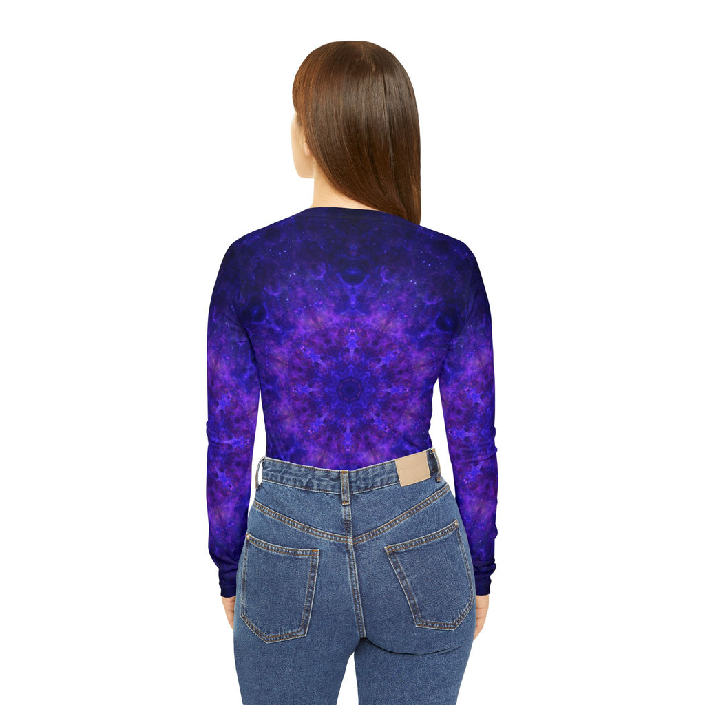 Katerina's Dragon Eye Desires Women's Long Sleeve V-neck Shirt