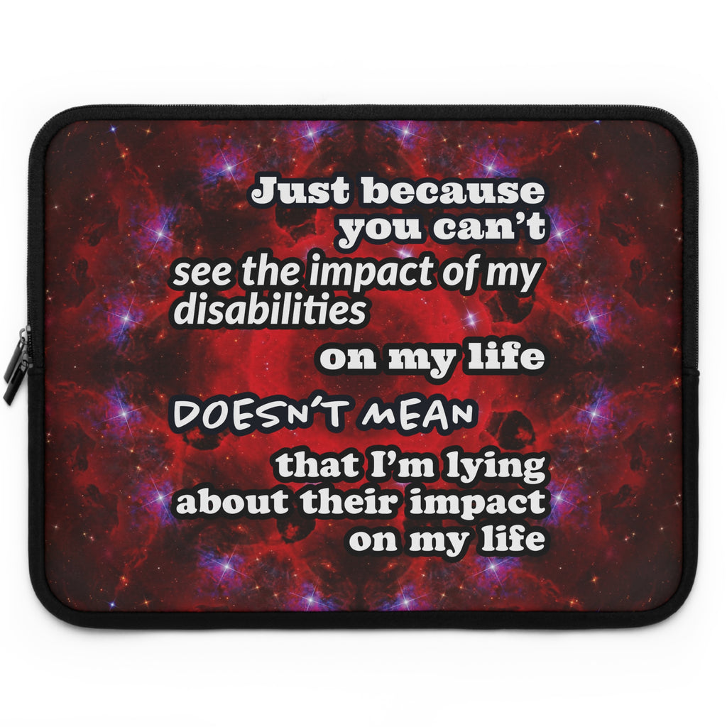 Katerina’s Battle Symphony Desires "Just Because You Can't" Laptop Sleeve