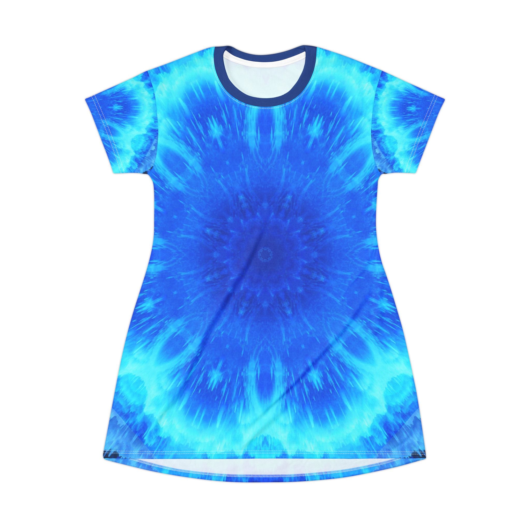 Amen Jin's Blue Fire Desires T-Shirt Dress
