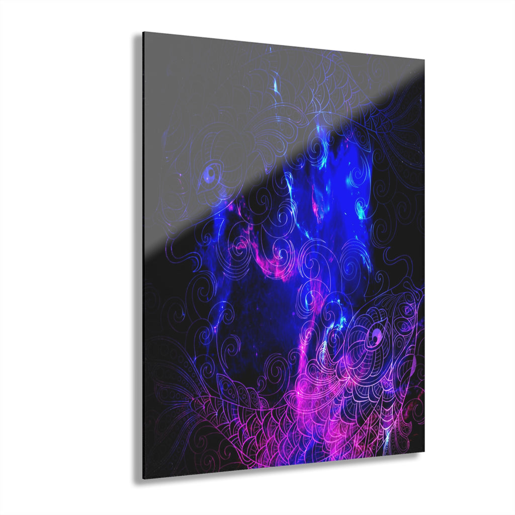 Amethyst Koi Dreams Acrylic Prints (French Cleat Hanging)
