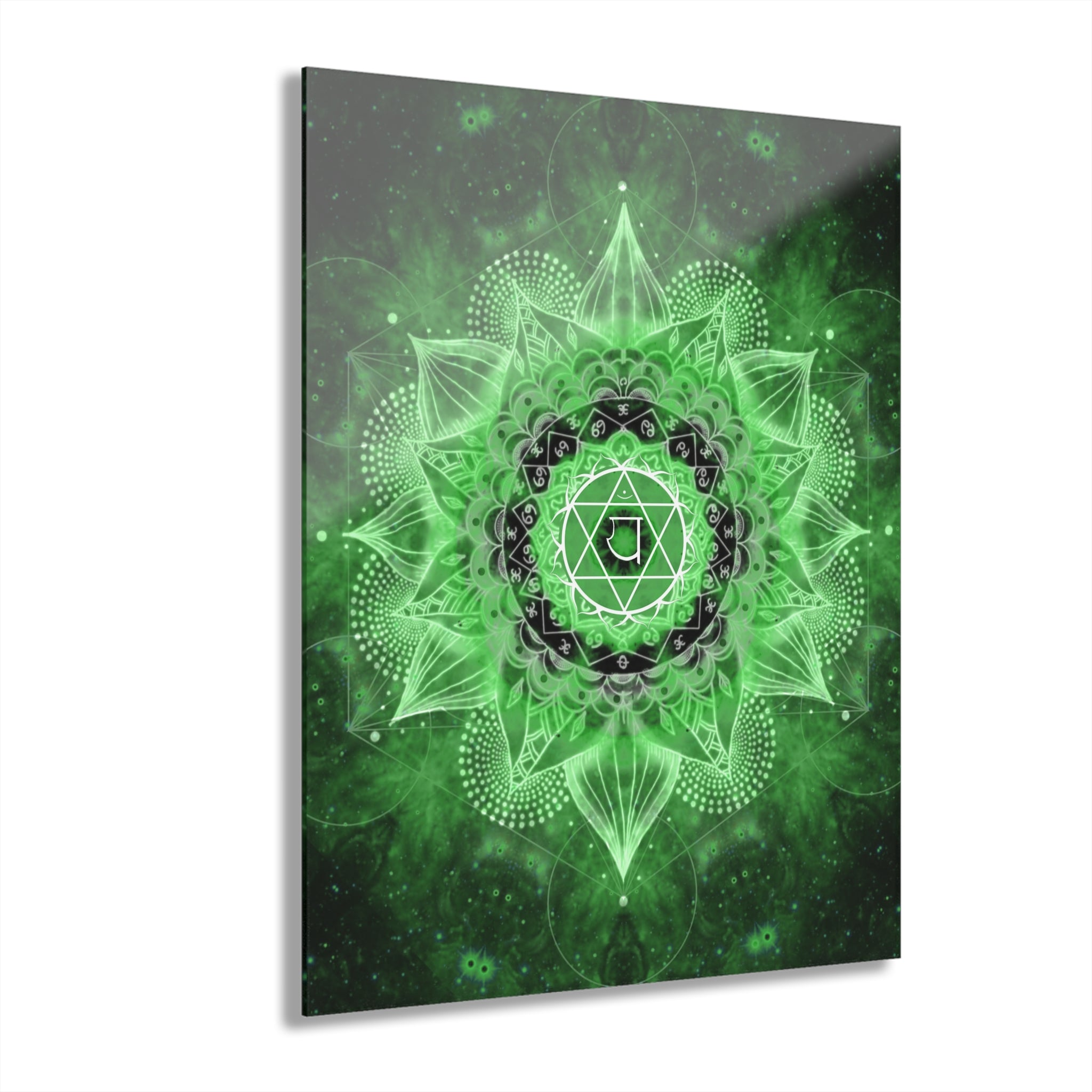 Anahata Meditations Acrylic Print (French Cleat Hanging)