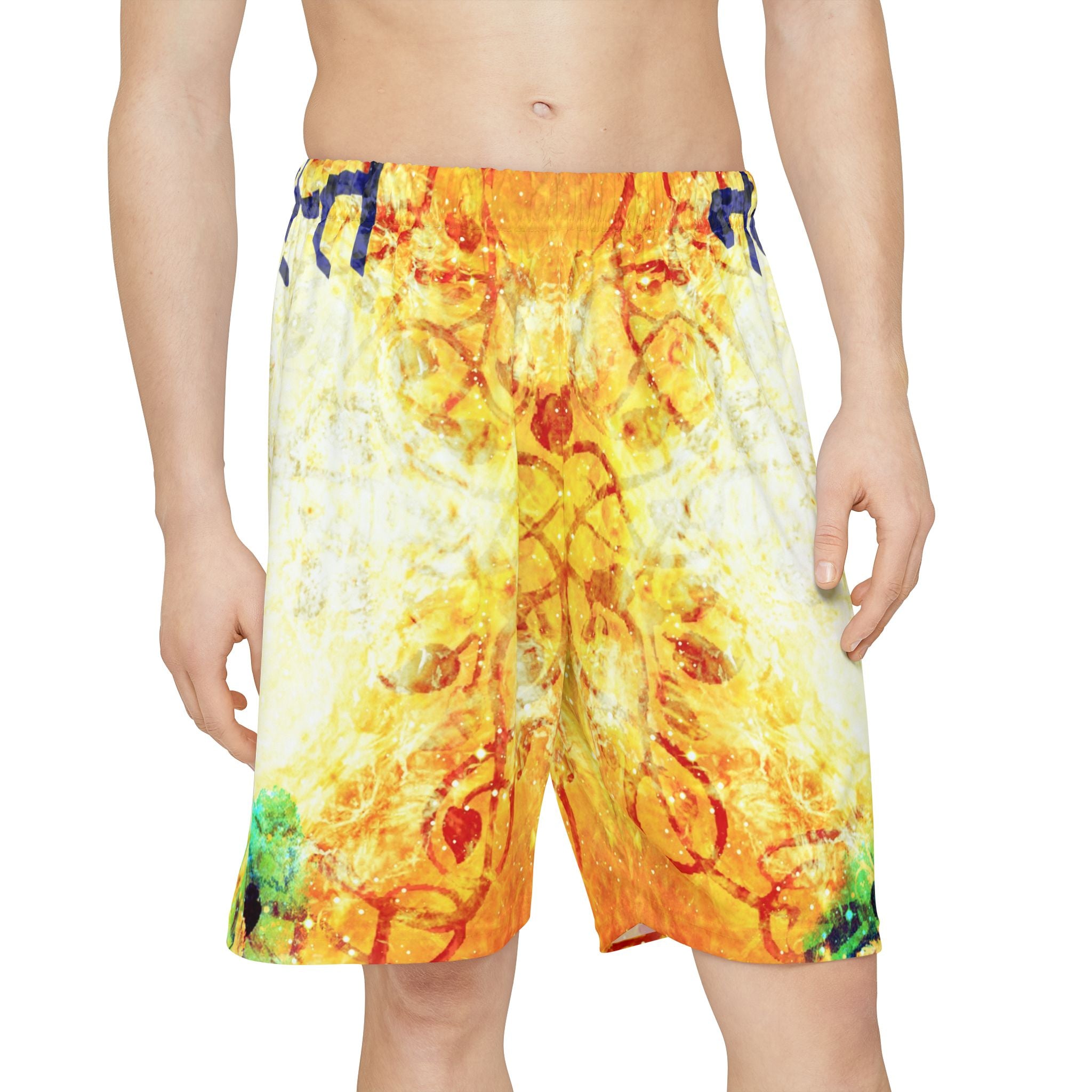 Katerina's Golden Namaste Meditations Men’s Sports Shorts