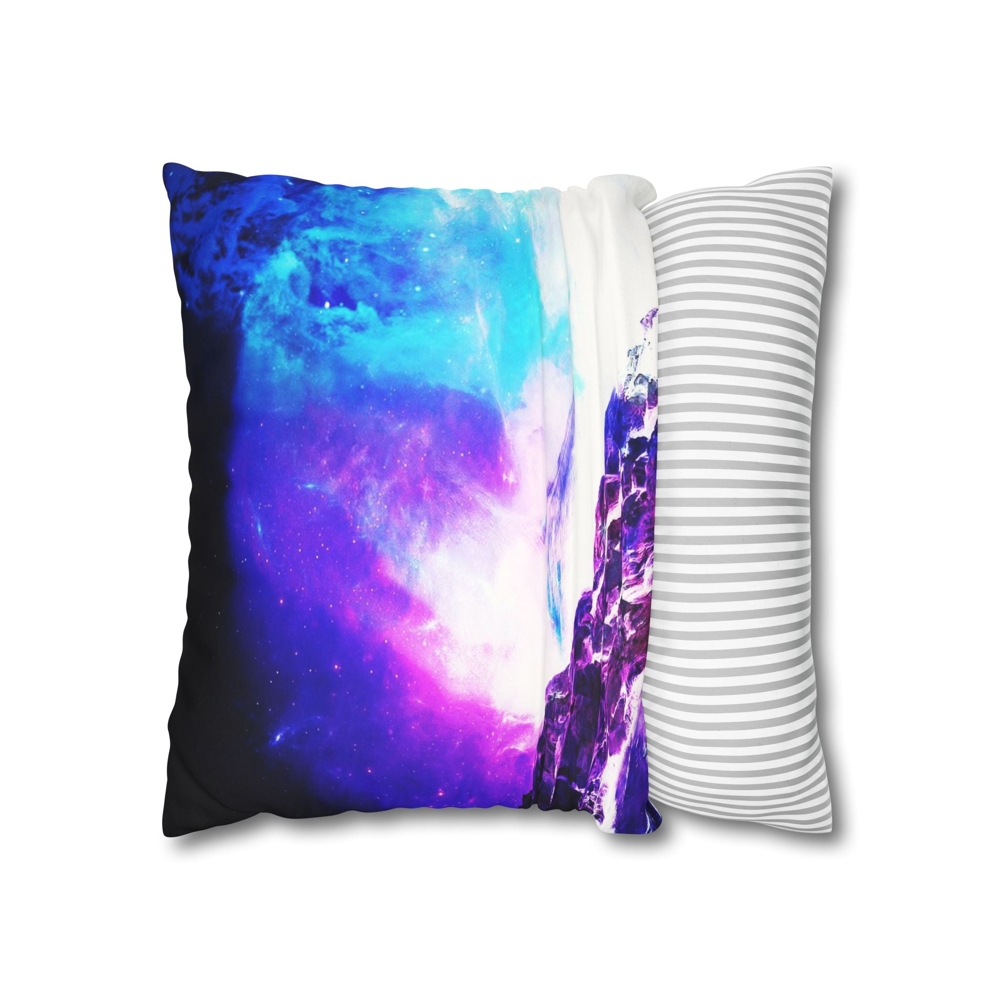 Creation's Heaven Serenity Bay Dreams Faux Suede Square Pillow Case