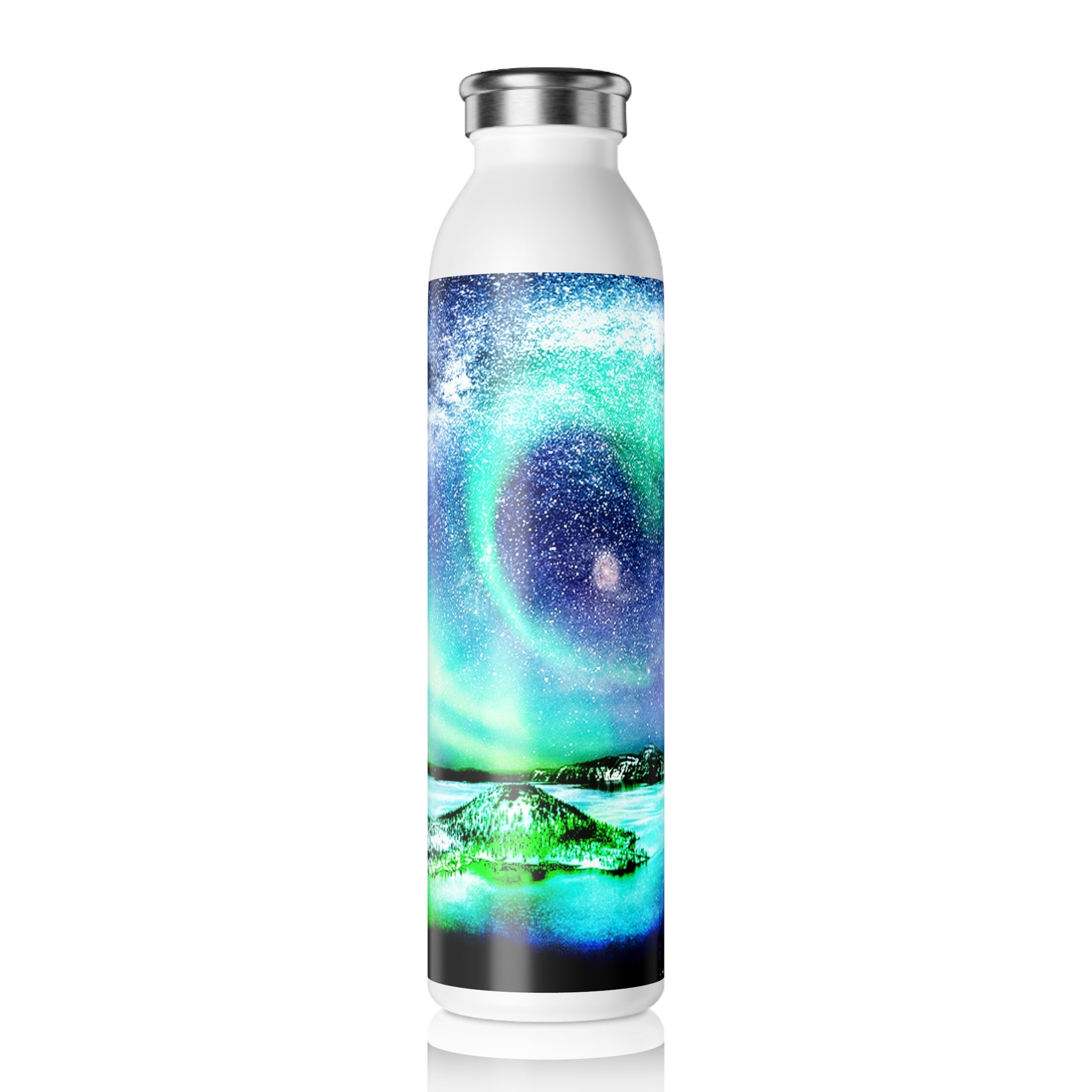 Katerina's Noel Yule Night Dreams Slim Water Bottle