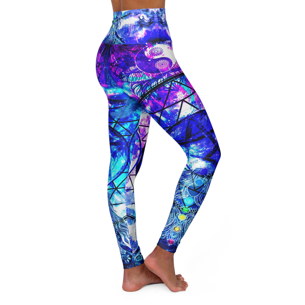 Creation's Magical Awakening Meditations High Waisted Yoga Leggings