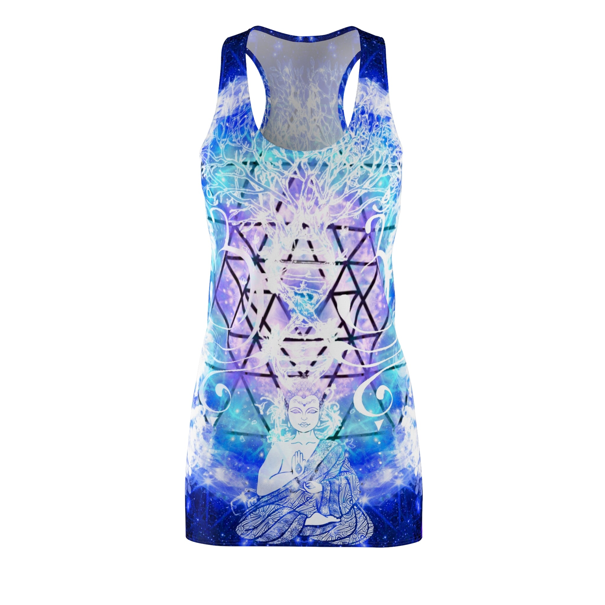 Amen Jin's Katerina's Eros and Psyche Buddha Meditations Women's Racerback Dress
