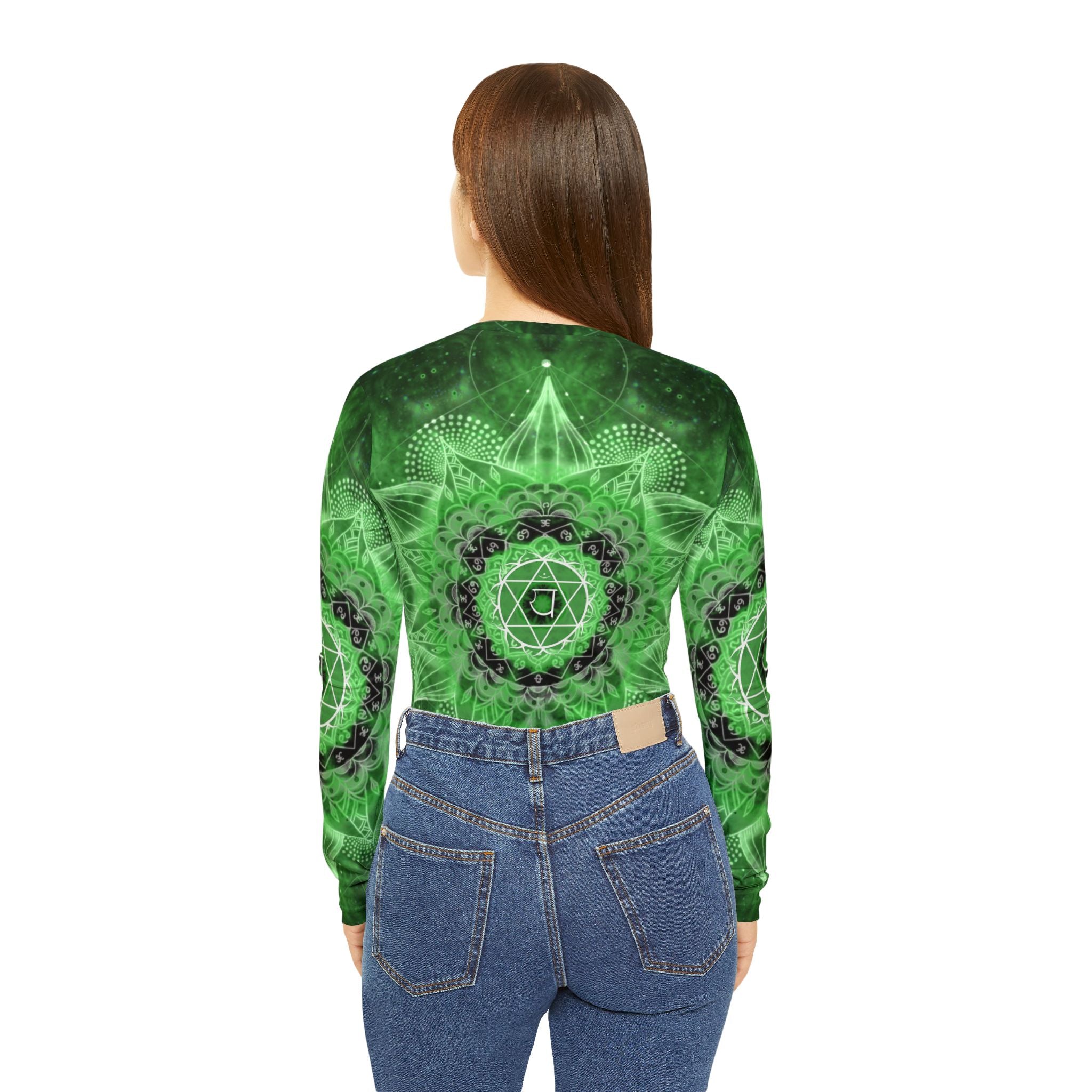 Anahata Meditations Long Sleeve V-neck Shirt