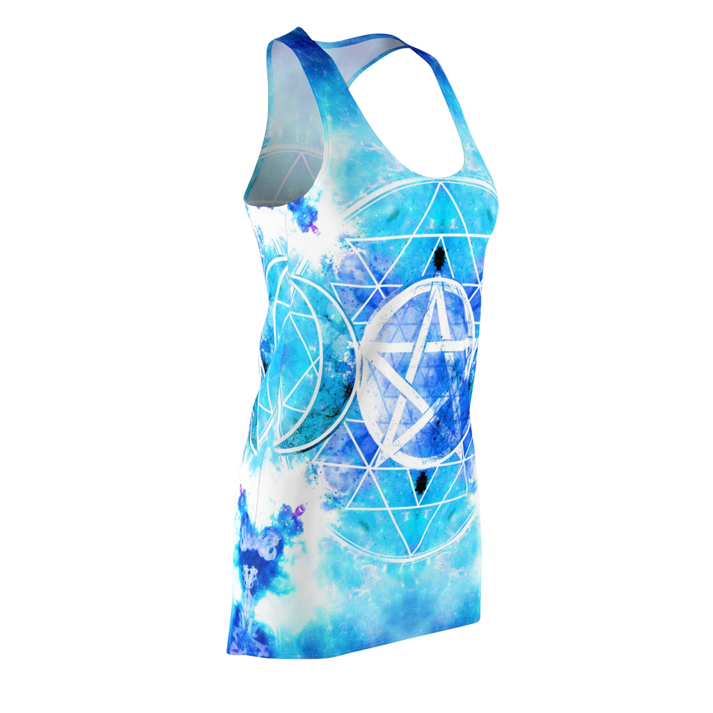 Amen Jin's Mandala of Dragon Fire Desires Women's Racerback Dress