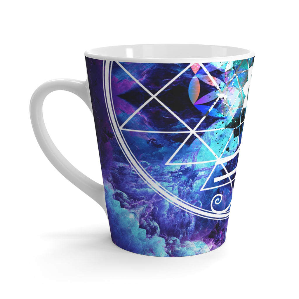 Amen Jin's Dragon's Gate Fairy Om Meditations Latte Mug