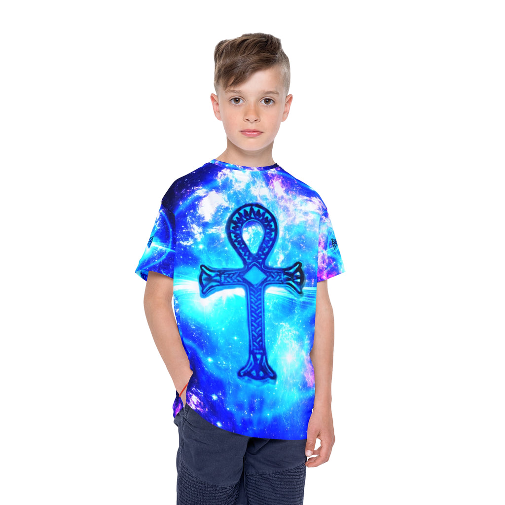 Iridescent Ankh Dreams Kids Sports Jersey