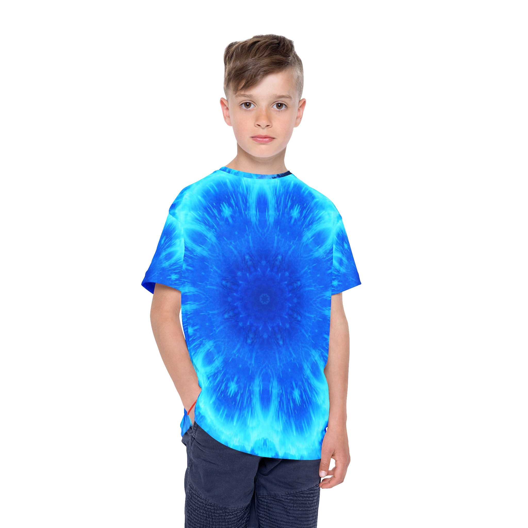 Amen Jin's Blue Fire Desires Kids Sports Jersey