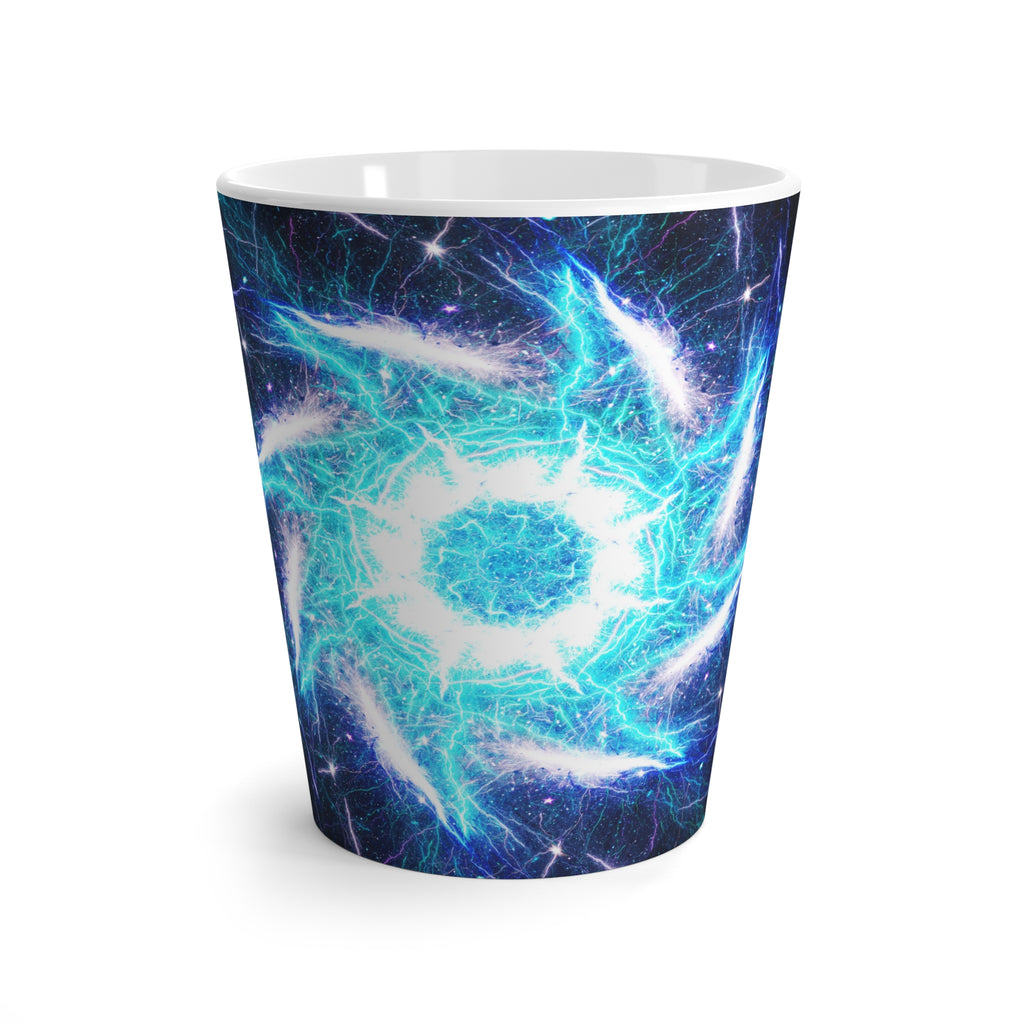 Katerina's Mandala of Electric Dragon Fire Desires Latte Mug