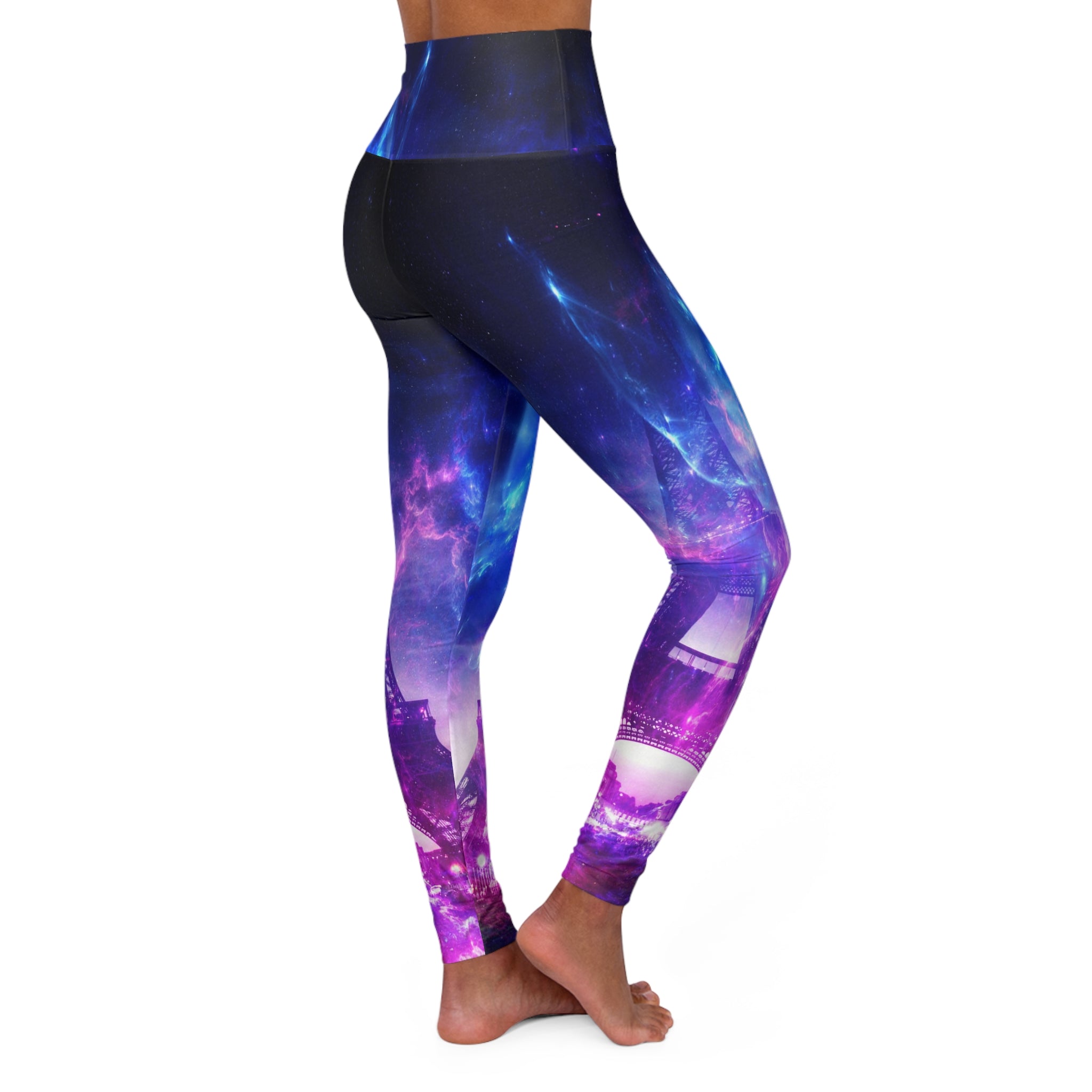 Amethyst Parisian Dreams High Waisted Yoga Leggings