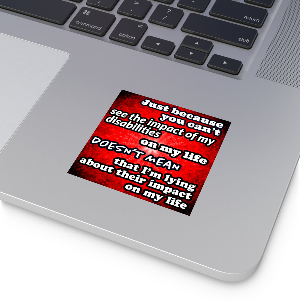 Katerina's Battle Symphony Desires 2024 "Just Because You Can't" Square Stickers, Indoor\Outdoor