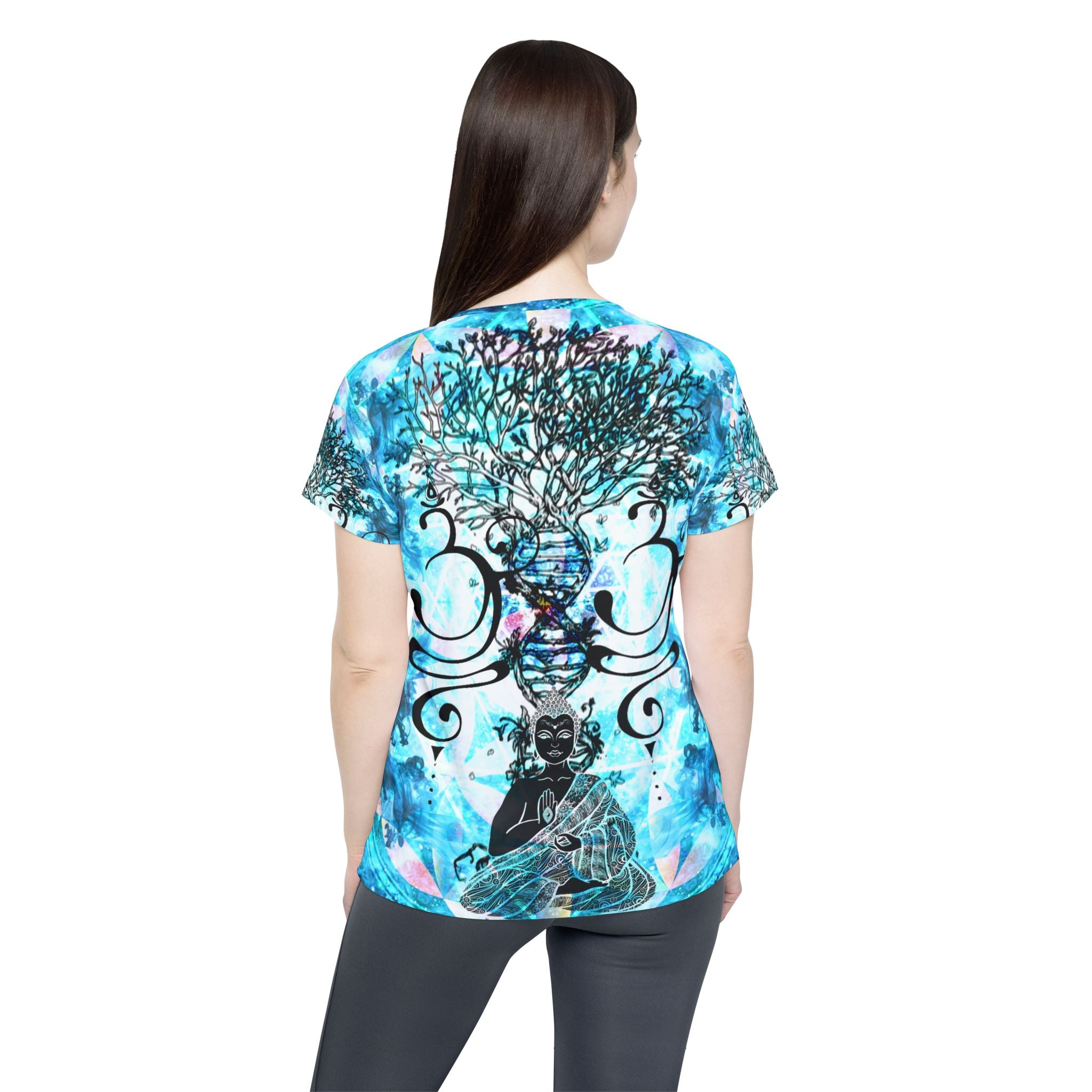 Amen Jin's All the White Horses Buddha Meditations Women's Sports Jersey