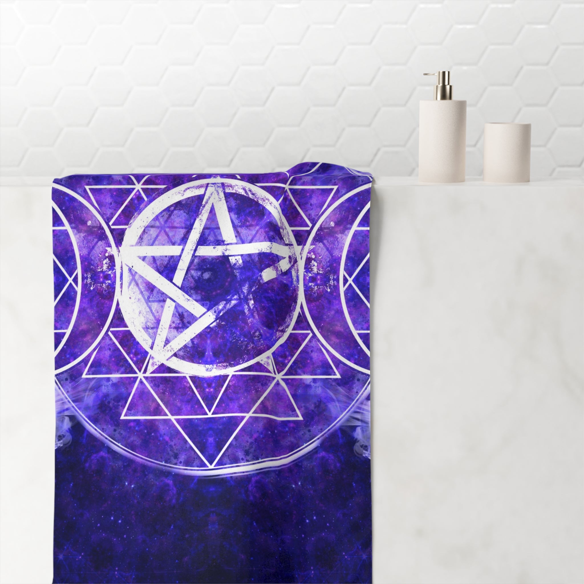 Katerina's Dragon's Eye Triple Goddess Meditations Mink-Cotton Towel