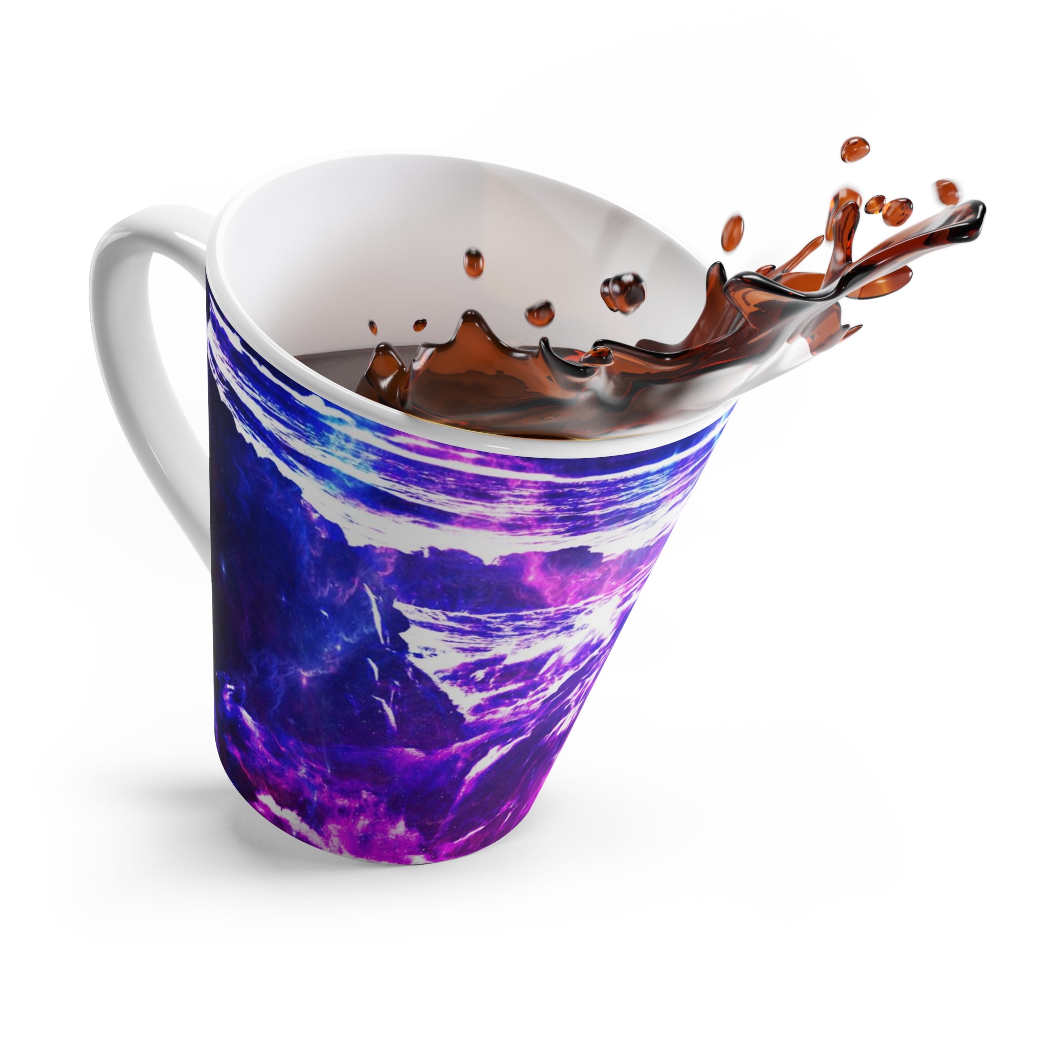 Amethyst Cosmic Falls Dreams Latte Mug