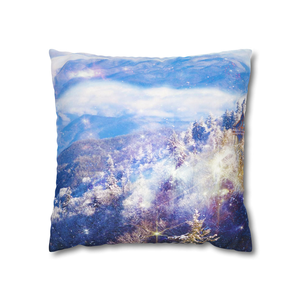 Katerina's Light a Way Smoky Mountain Dreams Faux Suede Square Pillowcase
