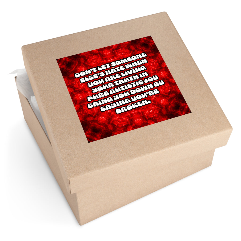 Katerina's Battle Symphony Desires 2022 "Don't Let" Square Stickers, Indoor\Outdoor