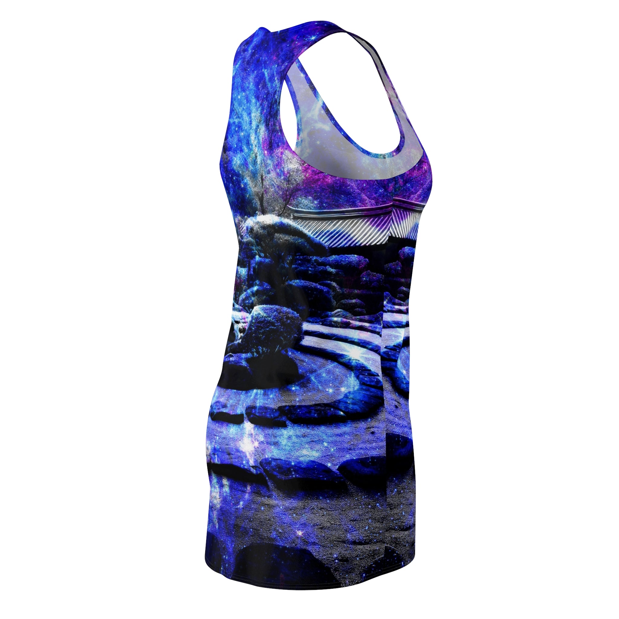 Katerina's on My Way to Neverland Tranquil Garden Dreams Women's Racerback Dress