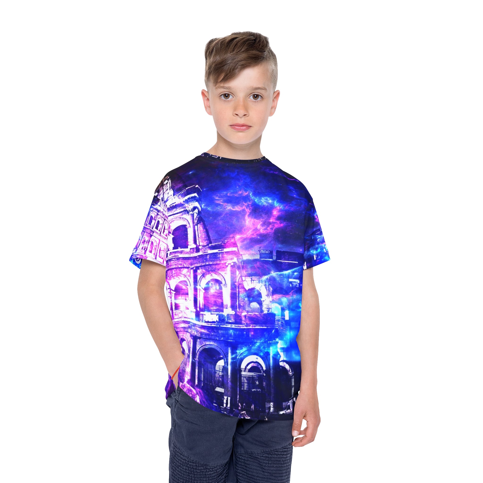 Amethyst Dreams of Roman Patterns Past Kids Sports Jersey