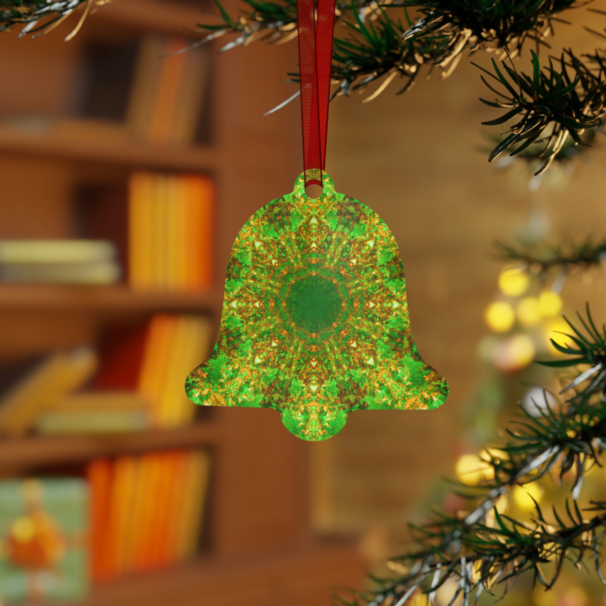 Katerina's Yule Lighted String Desires Metal Ornaments