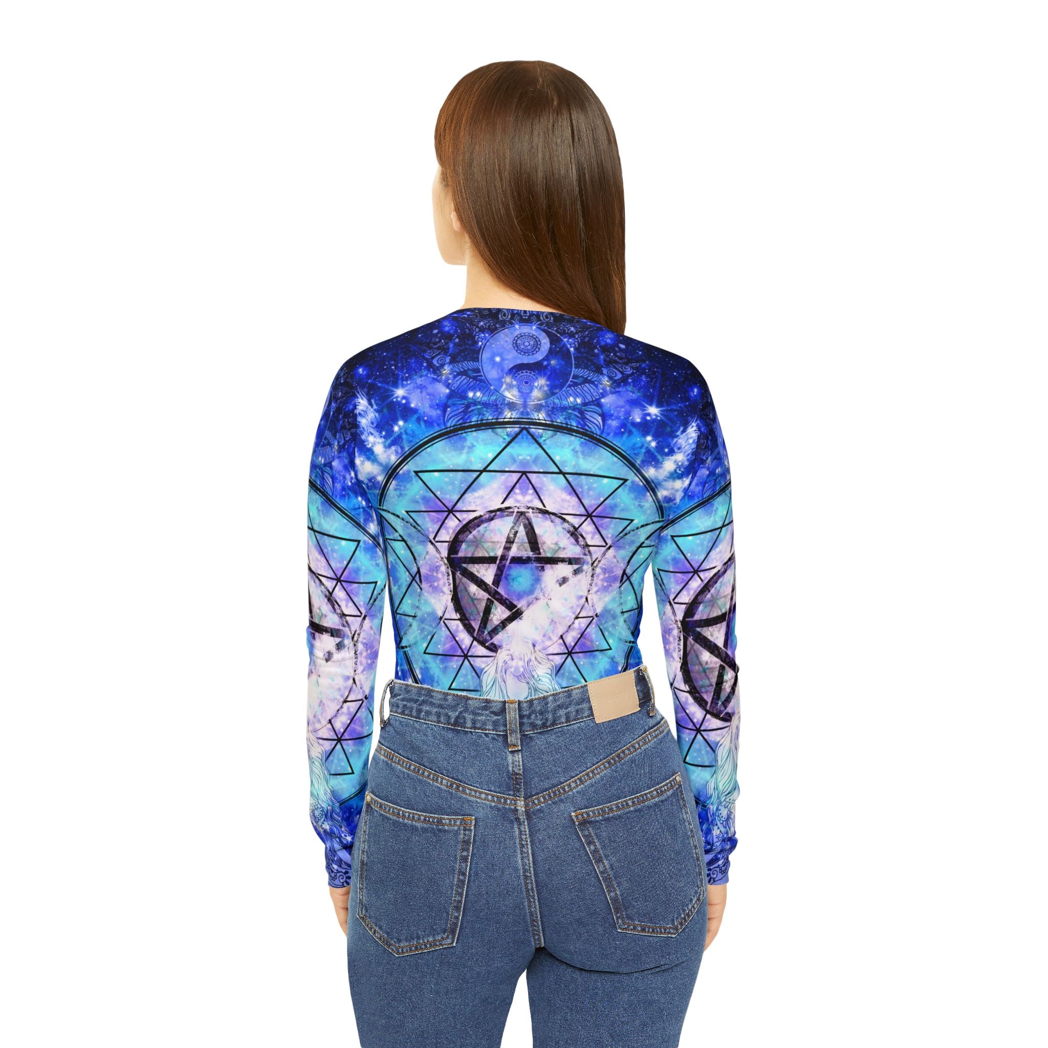 Amen Jin's Eros & Psyche Magickal Meditations Women's Long Sleeve V-neck Shirt