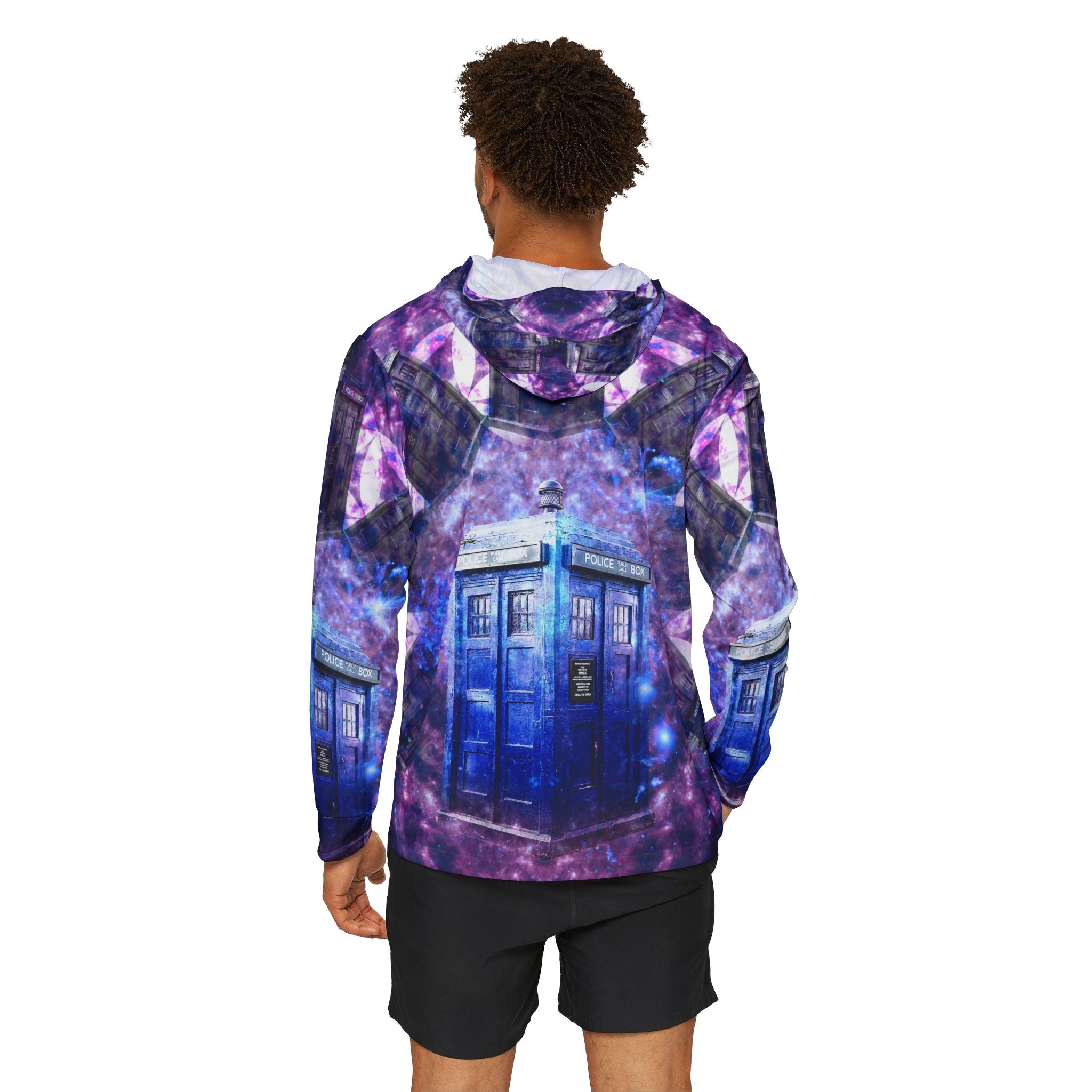 Katerina's Through TIme and Space Desires Doctor Meditations Men's Warmup Hoodie