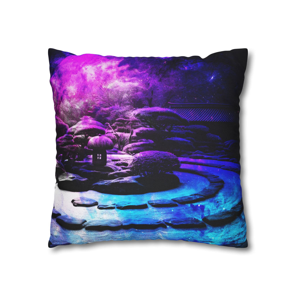 Creation's Heaven Tranquil Garden Dreams Spun Polyester Square Pillow Case