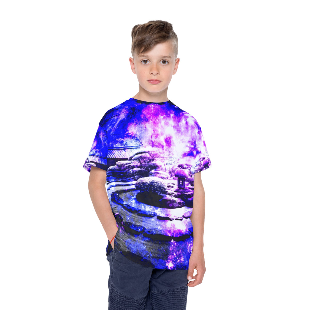 Amethyst Rose Tranquil Garden Dreams Kids Sports Jersey