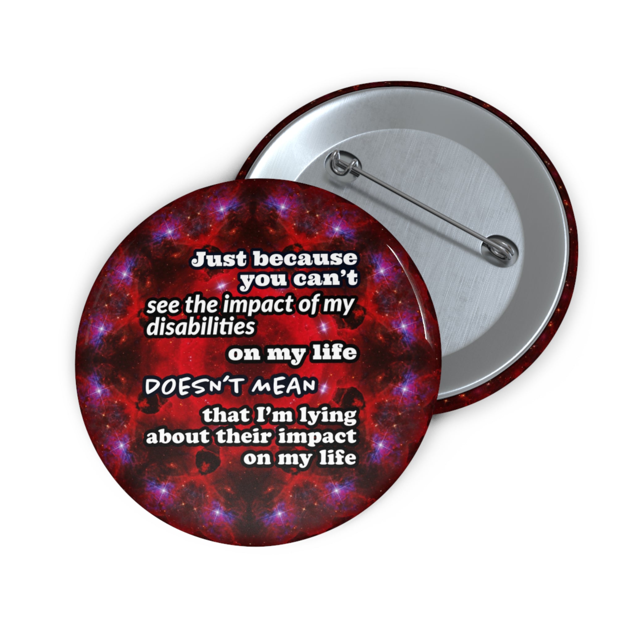Katerina's Battle Symphony Desires "Just Because You Can't" Pin Buttons