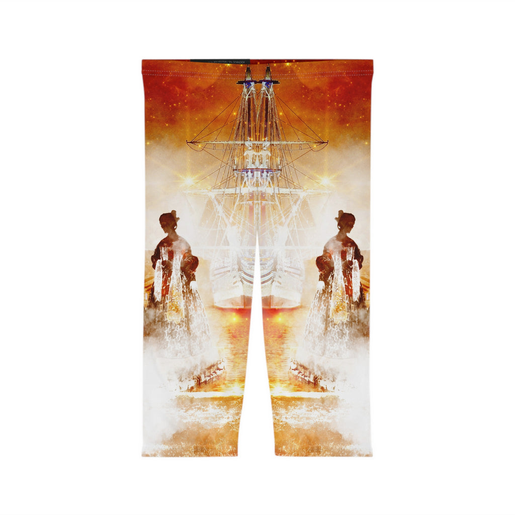 Samhain Eve Salem Harbor Dreams Women’s Capri Leggings