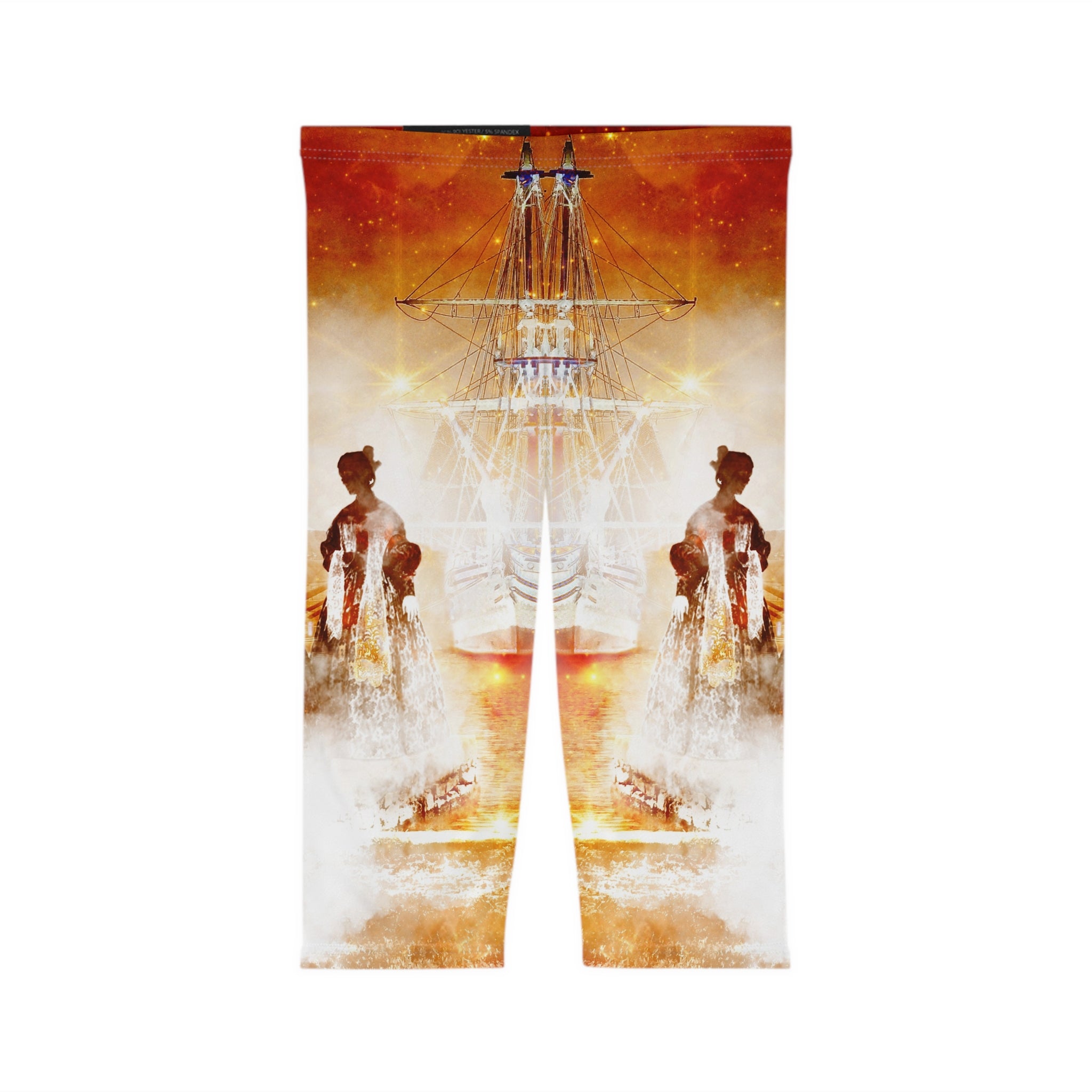 Samhain Eve Salem Harbor Dreams Women’s Capri Leggings