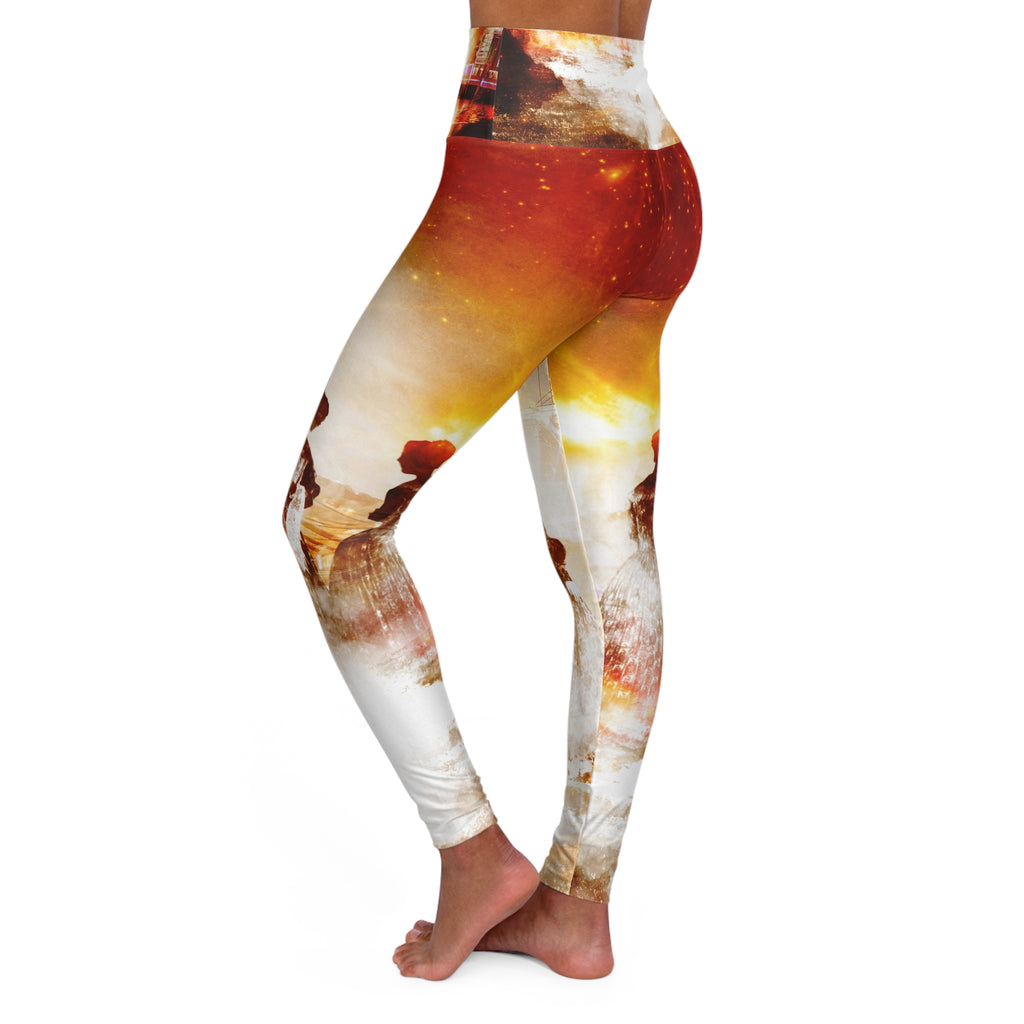 Samhain Eve Salem Harbor Dreams High Waisted Yoga Leggings