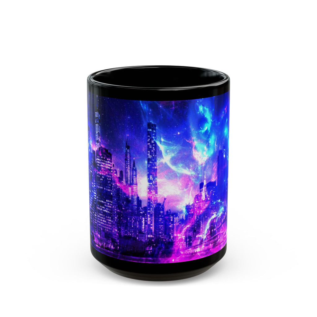 Amethyst New York Dreams Black Mug