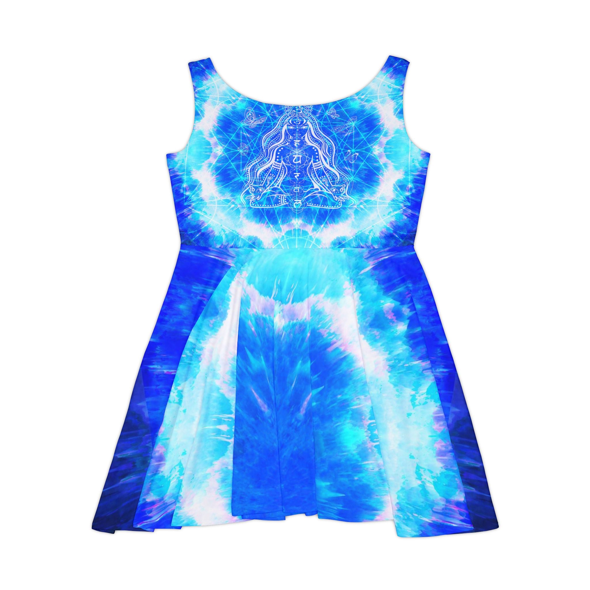 Amen Jin's Blue Sun Cosmic Meditations Women's Skater Dress