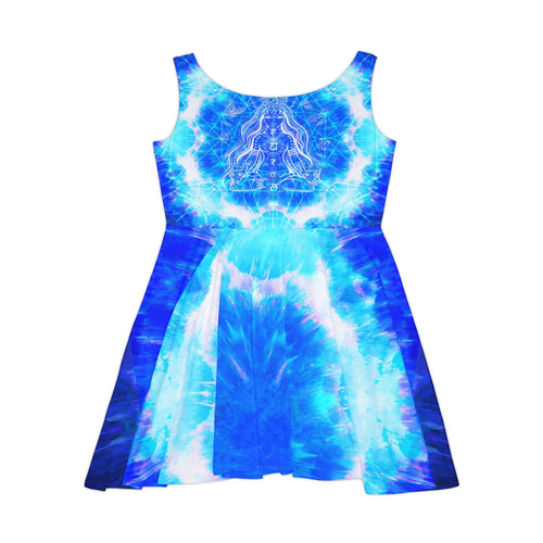 Amen Jin's Blue Sun Cosmic Meditations Women's Skater Dress