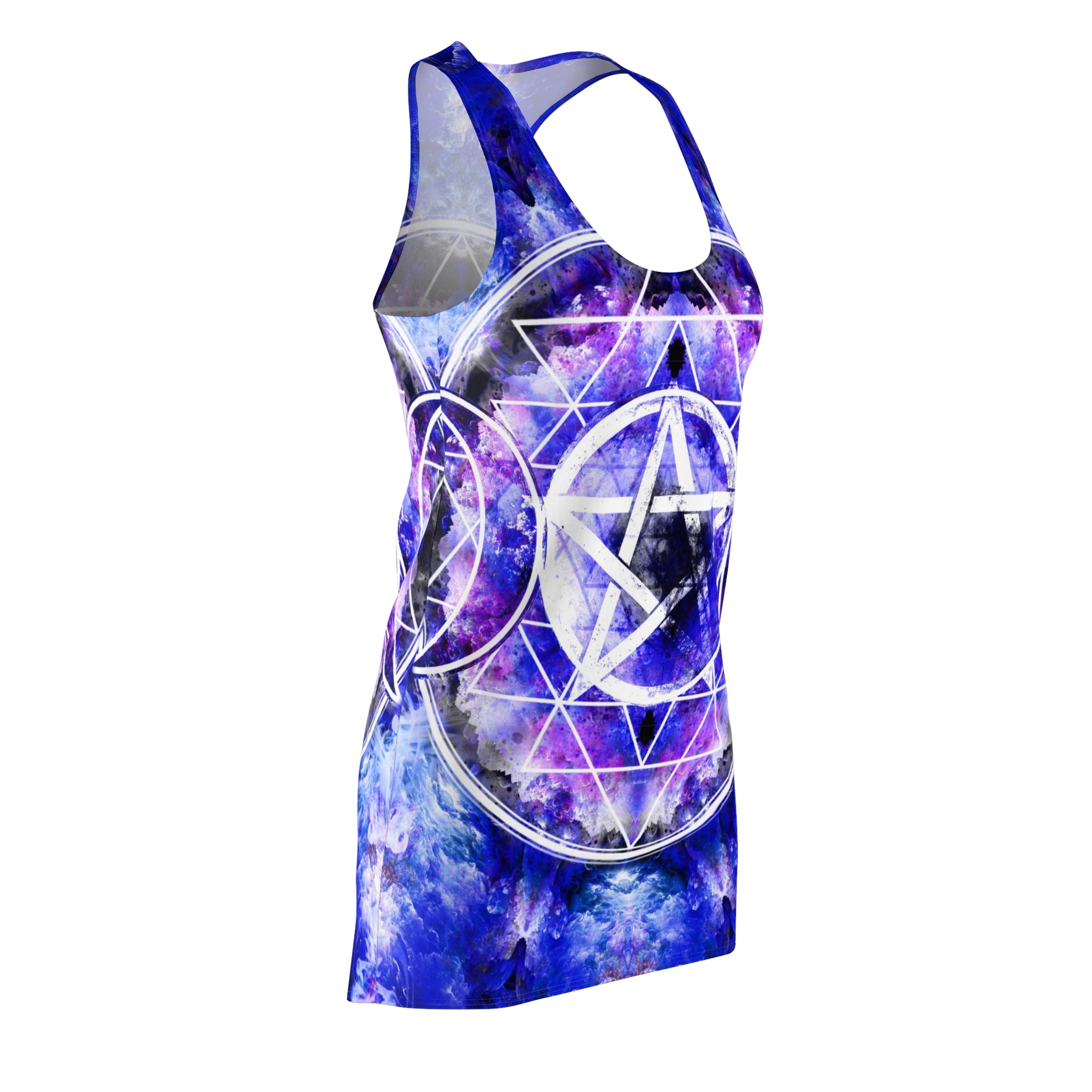 Katerina's I Will Come Again Triple Goddess Meditations Women's Racerback Dress