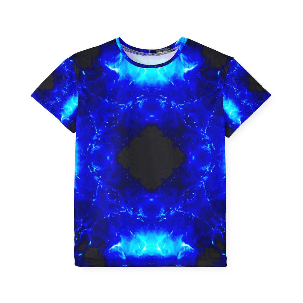 Amen Jin's Blue Flame Desires Kids Sports Jersey