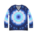 Transcendent Serenity Desires Long Sleeve V-neck Shirt