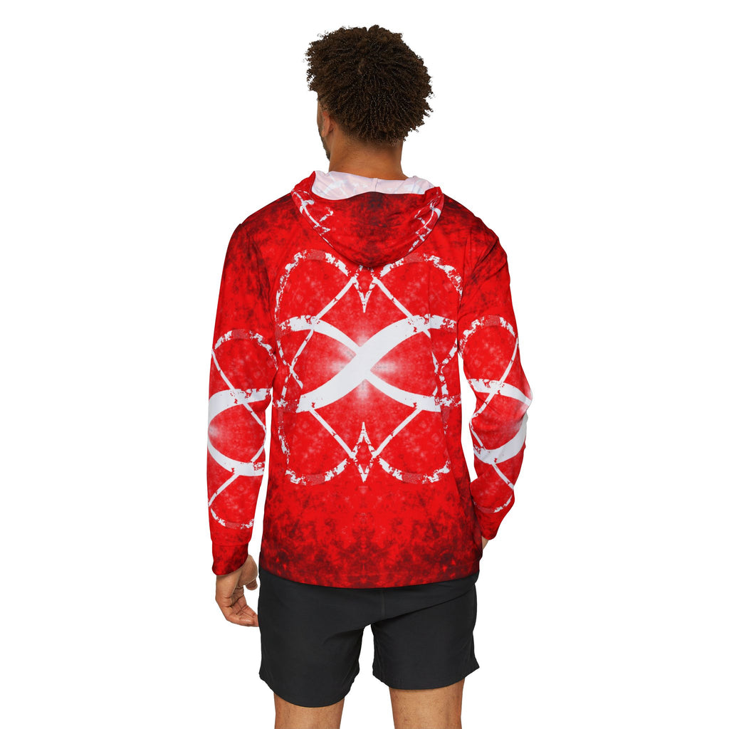 Katerina's Red Instead Infinity Desires 2024 Men's Sports Warmup Hoodie
