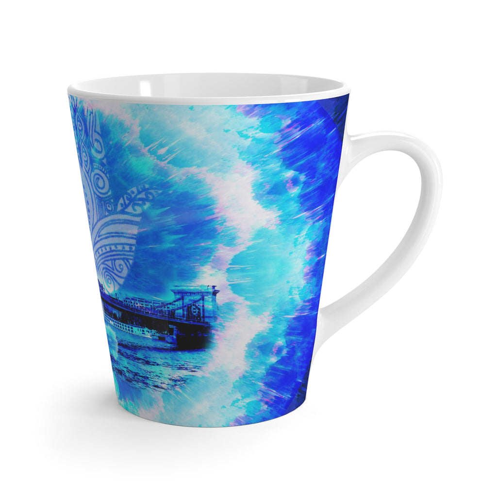 Amen Jin's Blue Sun Budapest Meditations Latte Mug