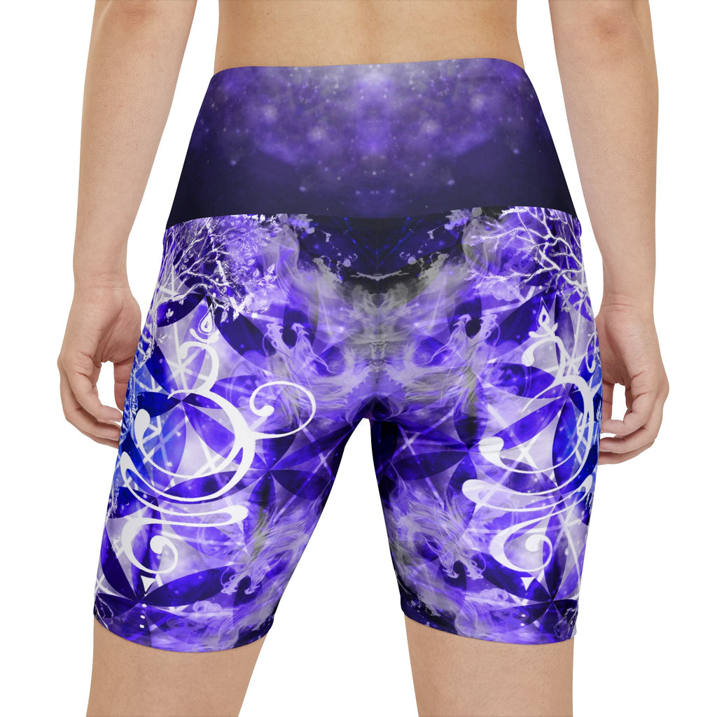 Katerina's We Will Go Home Buddha Meditations Women's Workout Shorts