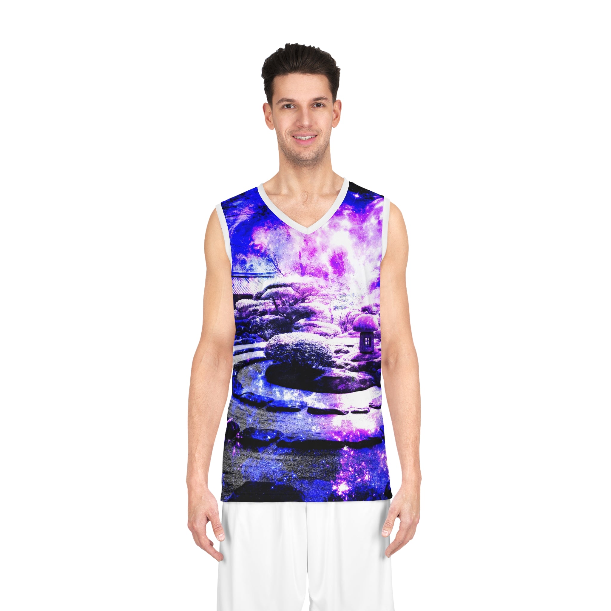 Amethyst Rose Tranquil Garden Dreams Basketball Jersey