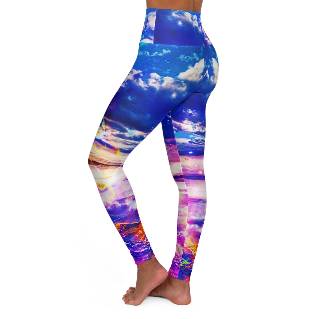 Dancing Sea Dreams High Waisted Yoga Leggings