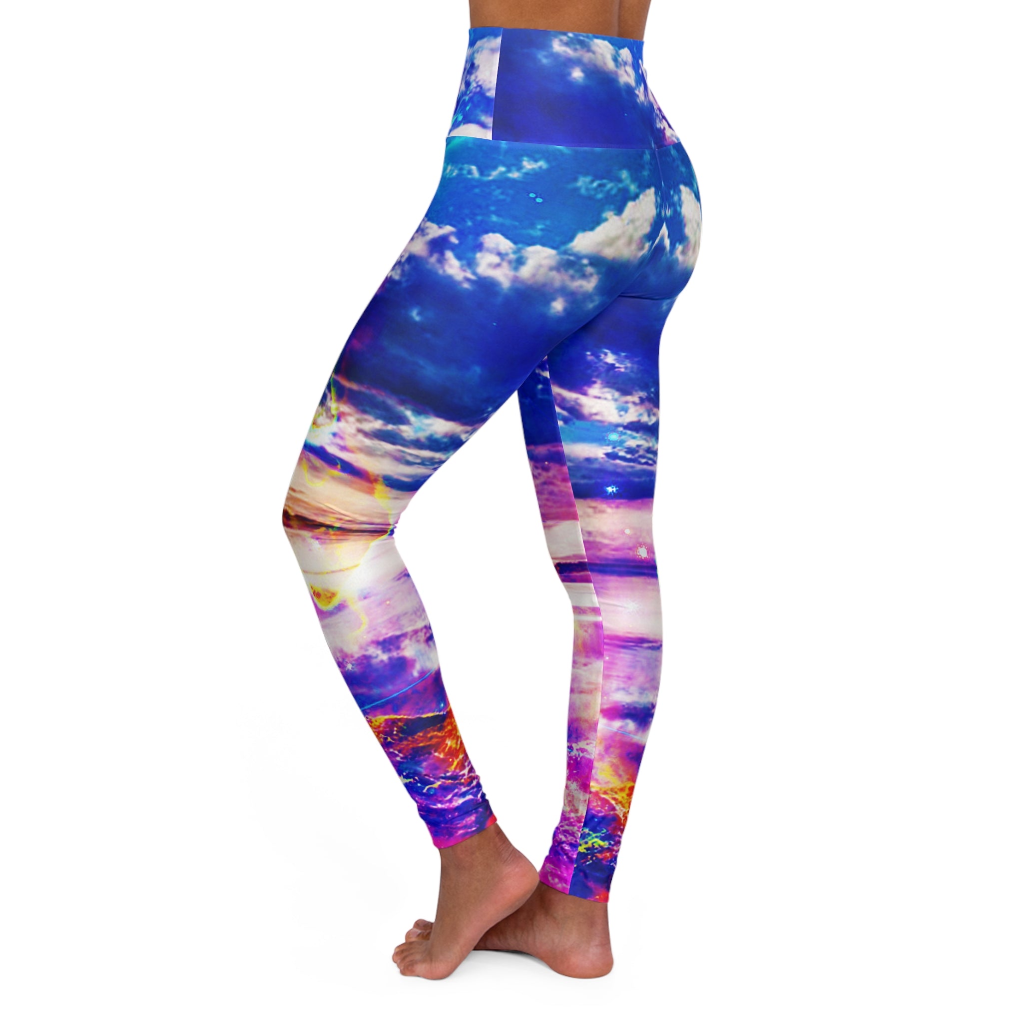Dancing Sea Dreams High Waisted Yoga Leggings