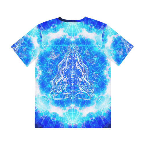 Amen Jin's Blue Sun Cosmic Meditations Men's Polyester Tee