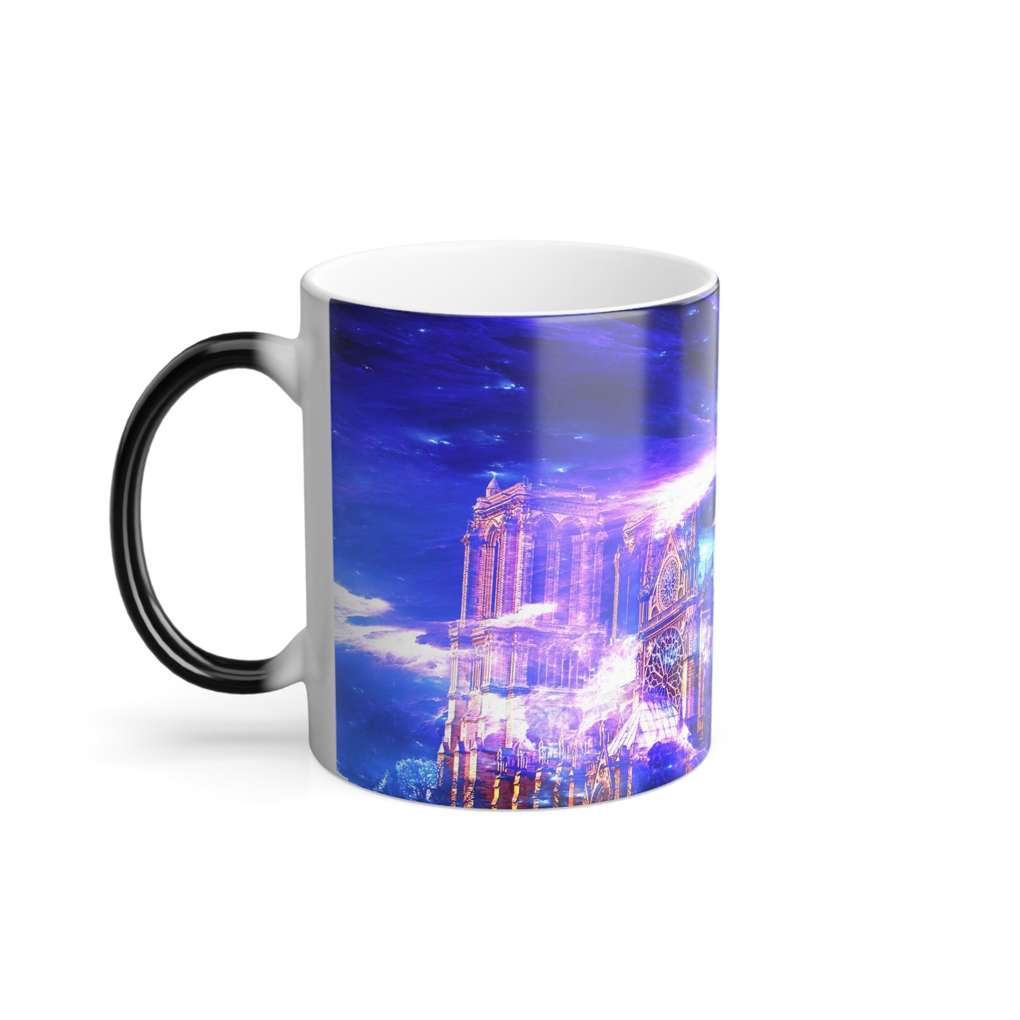 Amethyst Sapphire Notre Dame Dreams Color Morphing Mug, 11oz